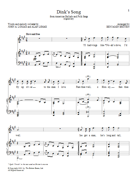 Dink’s Song Dink’s Song