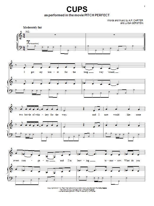 Cups (When I’m Gone)