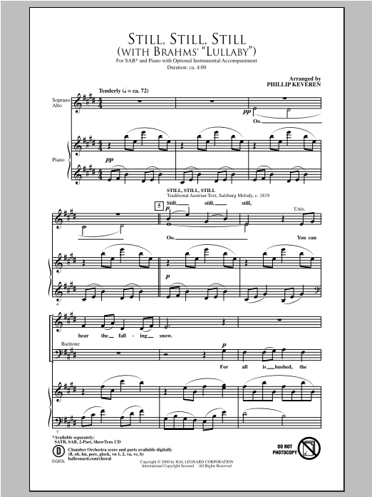 Still, Still, Still (with Brahm’s Lullaby)