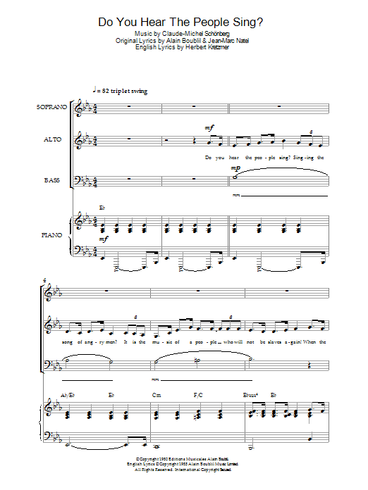 Do You Hear The People Sing? (from Les Miserables) Do You Hear The People Sing? (from Les Miserables)