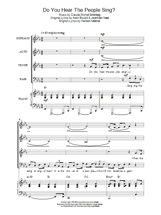 Do You Hear The People Sing? (from Les Miserables) Do You Hear The People Sing? (from Les Miserables)