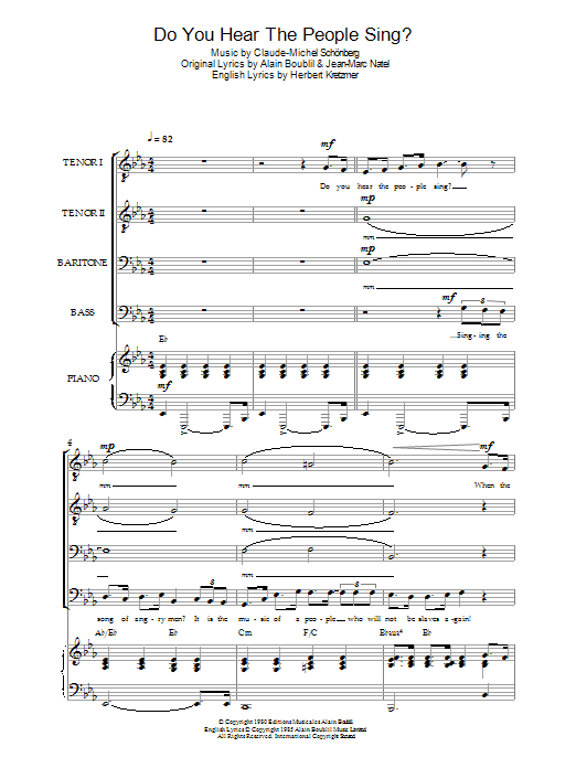 Do You Hear The People Sing? (from Les Miserables) Do You Hear The People Sing? (from Les Miserables)