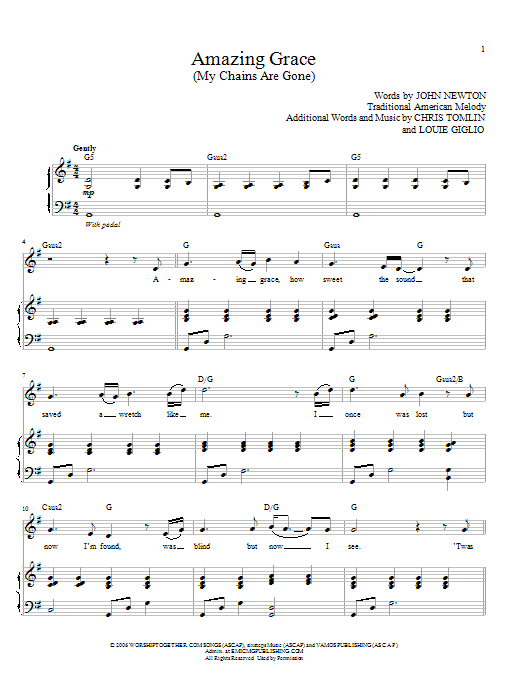 Amazing Grace (My Chains Are Gone)