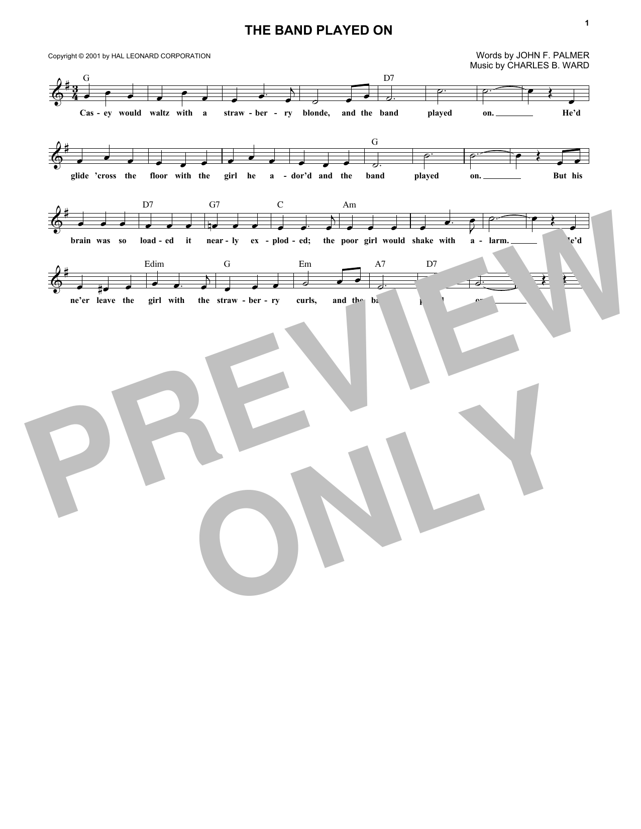 The Band Played On The Band Played On
