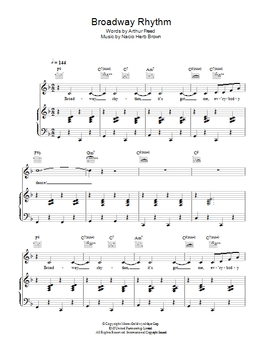 Broadway Rhythm Broadway Rhythm