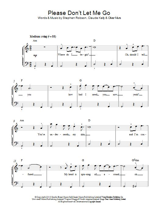 Please Don’t Let Me Go Please Don’t Let Me Go