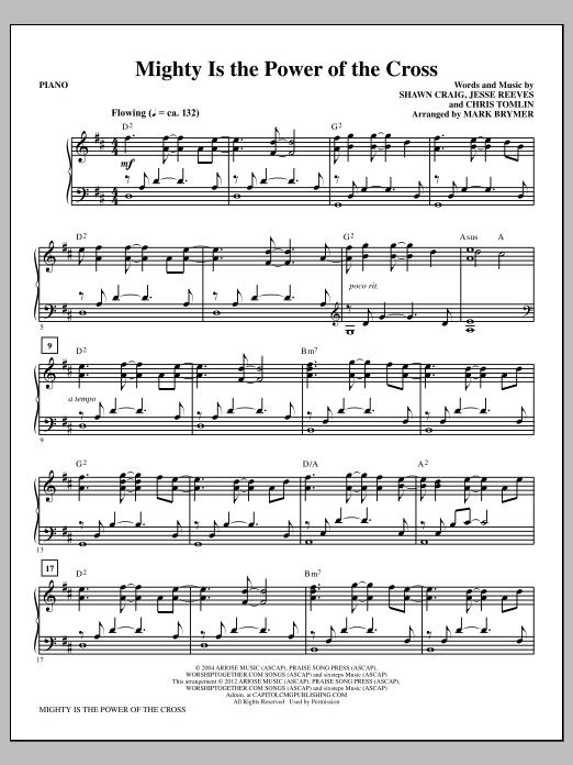 Mighty Is the Power of the Cross – Piano Mighty Is the Power of the Cross – Piano
