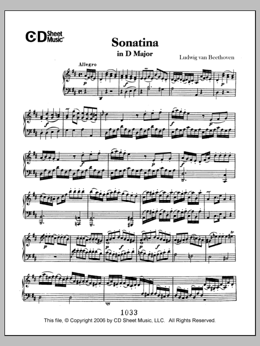 Sonatina in D Major Sonatina in D Major
