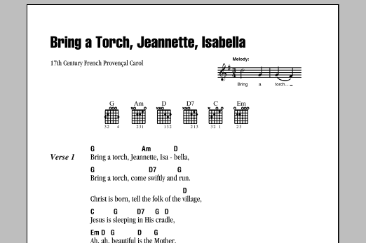 Bring A Torch, Jeannette Isabella