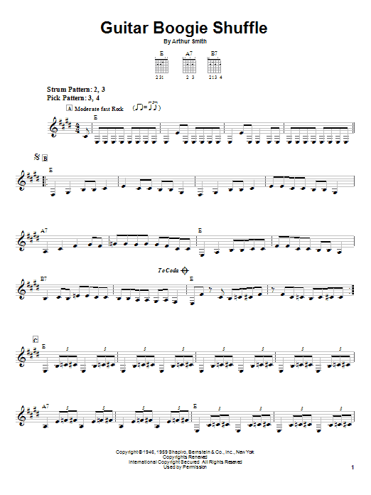 Guitar Boogie Shuffle Guitar Boogie Shuffle