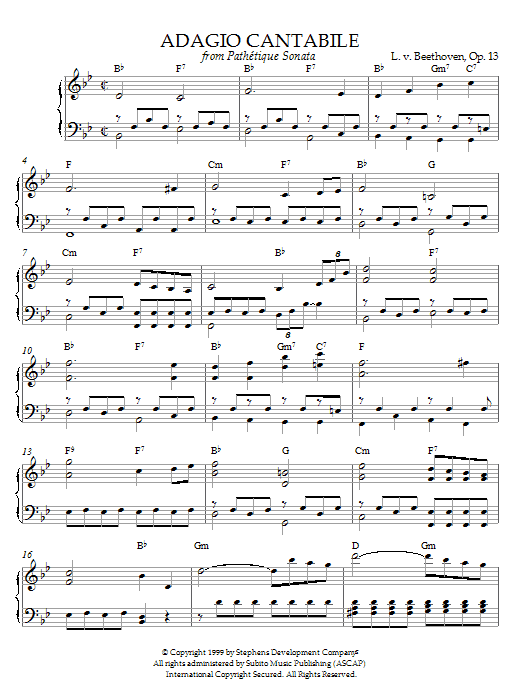 Adagio Cantabile, Op. 13 Adagio Cantabile, Op. 13