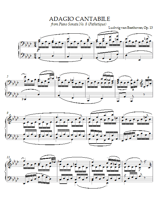 Adagio Cantabile, Op. 13 Adagio Cantabile, Op. 13