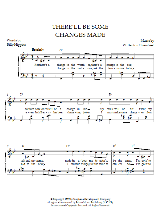 There’ll Be Some Changes Made There’ll Be Some Changes Made