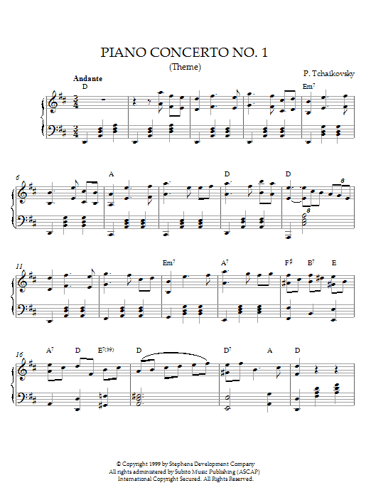 Piano Concerto No. 1 (Theme) Piano Concerto No. 1 (Theme)