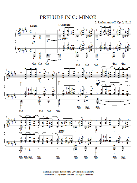 Prelude in C# Minor, Op. 3, No. 2 Prelude in C# Minor, Op. 3, No. 2
