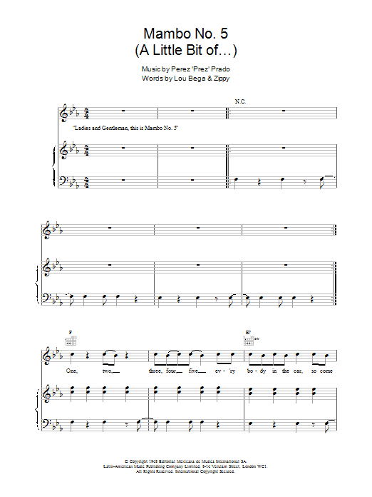 Mambo No. 5 (A Little Bit Of…) Mambo No. 5 (A Little Bit Of…)