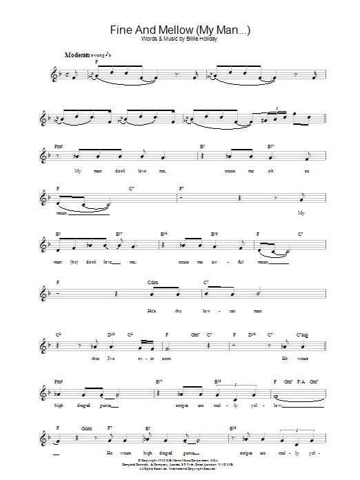 Fine And Mellow (My Man…) Fine And Mellow (My Man…)