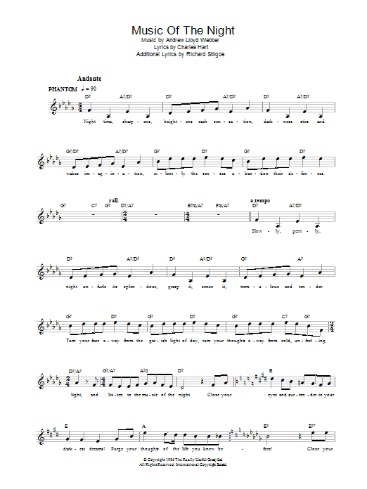 Music Of The Night Music Of The Night