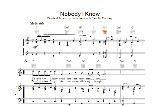 Nobody I Know Nobody I Know
