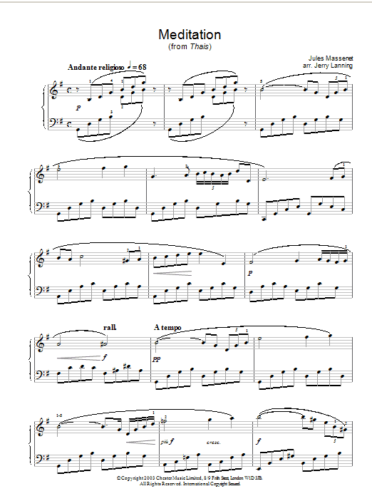 Meditation (from Thais) (abridged version) Meditation (from Thais) (abridged version)