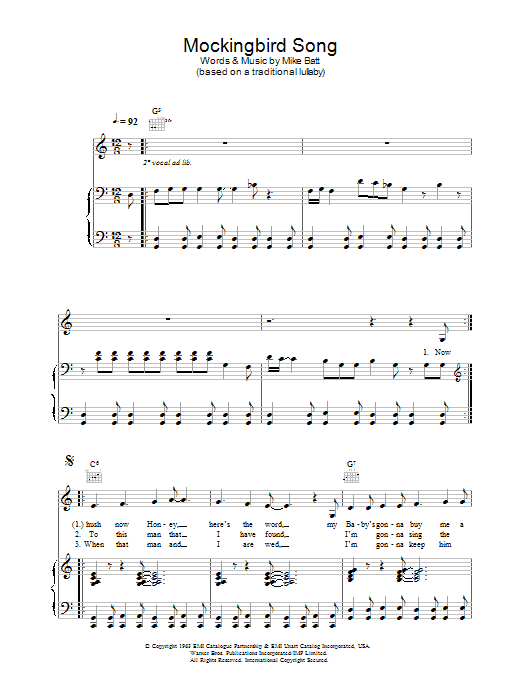 Mockingbird Song Mockingbird Song