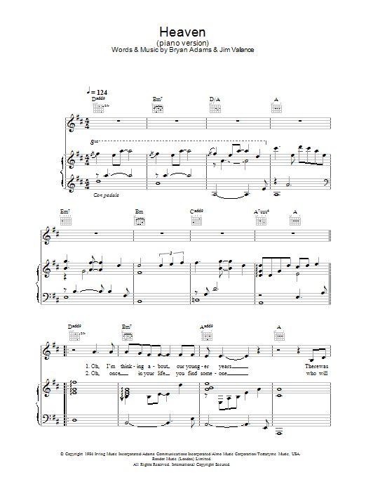 Heaven (piano version) Heaven (piano version)