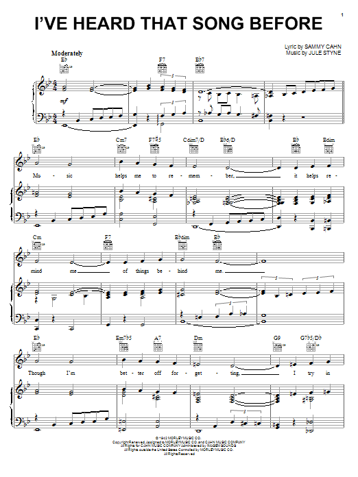 I’ve Heard That Song Before I’ve Heard That Song Before