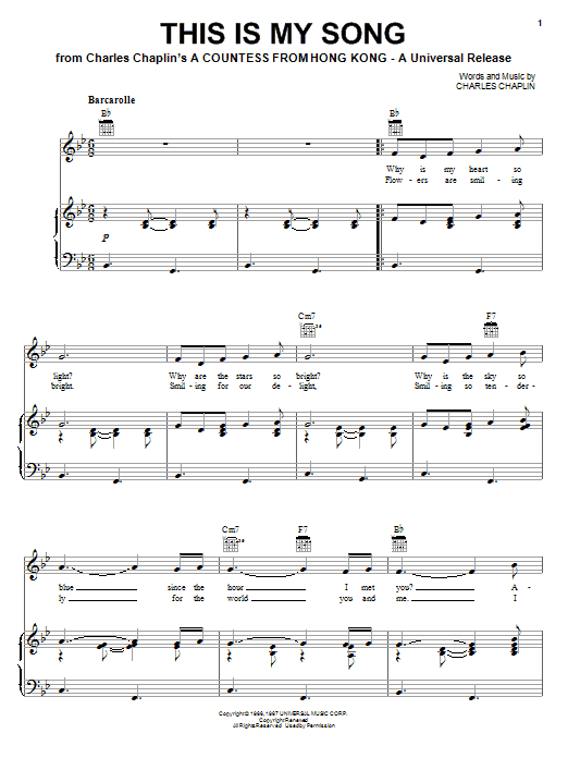 This Is My Song This Is My Song