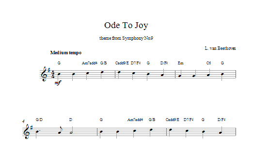 Ode To Joy Ode To Joy