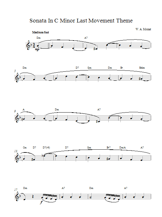 Sonata In C Minor Sonata In C Minor