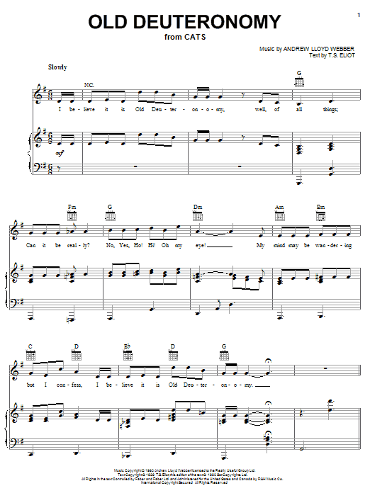 Old Deuteronomy (from Cats) Old Deuteronomy (from Cats)