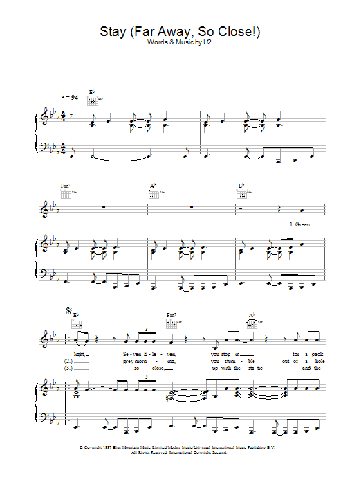 Stay (Faraway, So Close!) Stay (Faraway, So Close!)