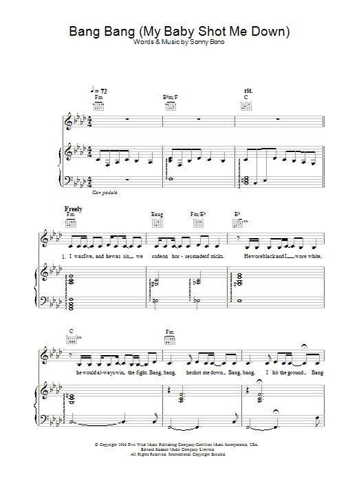 Bang Bang (My Baby Shot Me Down) Bang Bang (My Baby Shot Me Down)