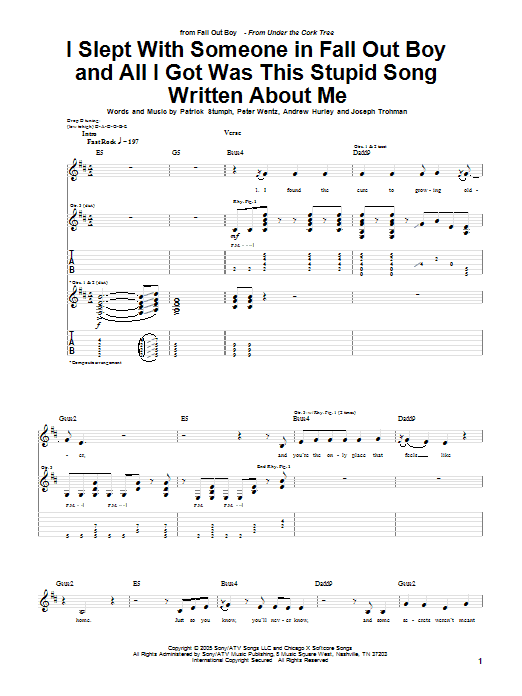 I Slept With Someone In Fall Out Boy And All I Got Was This Stupid Song Written About Me I Slept With Someone In Fall Out Boy And All I Got Was This Stupid Song Written About Me