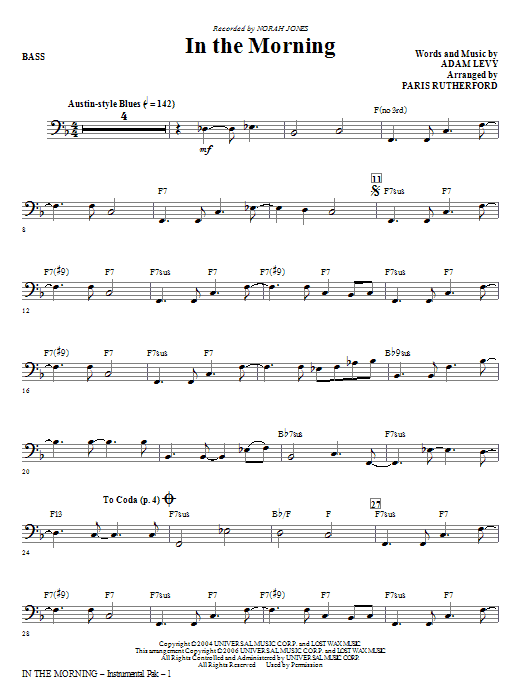 In The Morning – Bass In The Morning – Bass