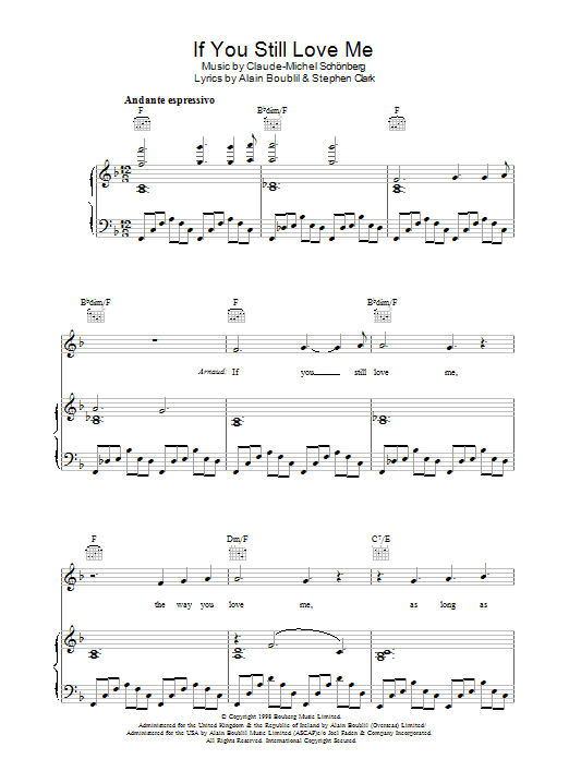 If You Still Love Me (from Martin Guerre) If You Still Love Me (from Martin Guerre)