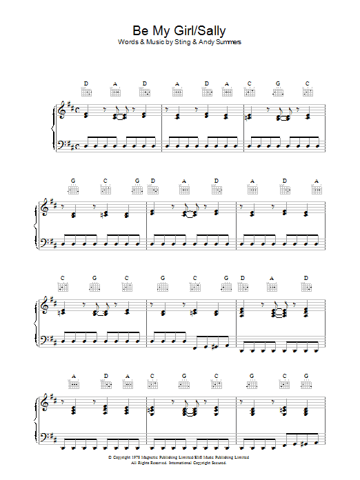 Be My Girl – Sally Be My Girl – Sally