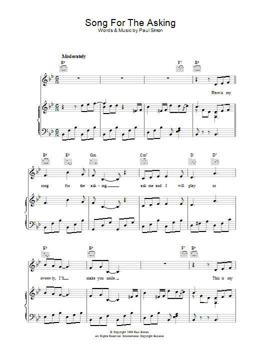Song For The Asking Song For The Asking