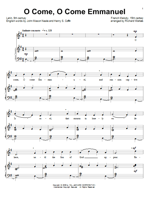 O Come, O Come Immanuel O Come, O Come Immanuel
