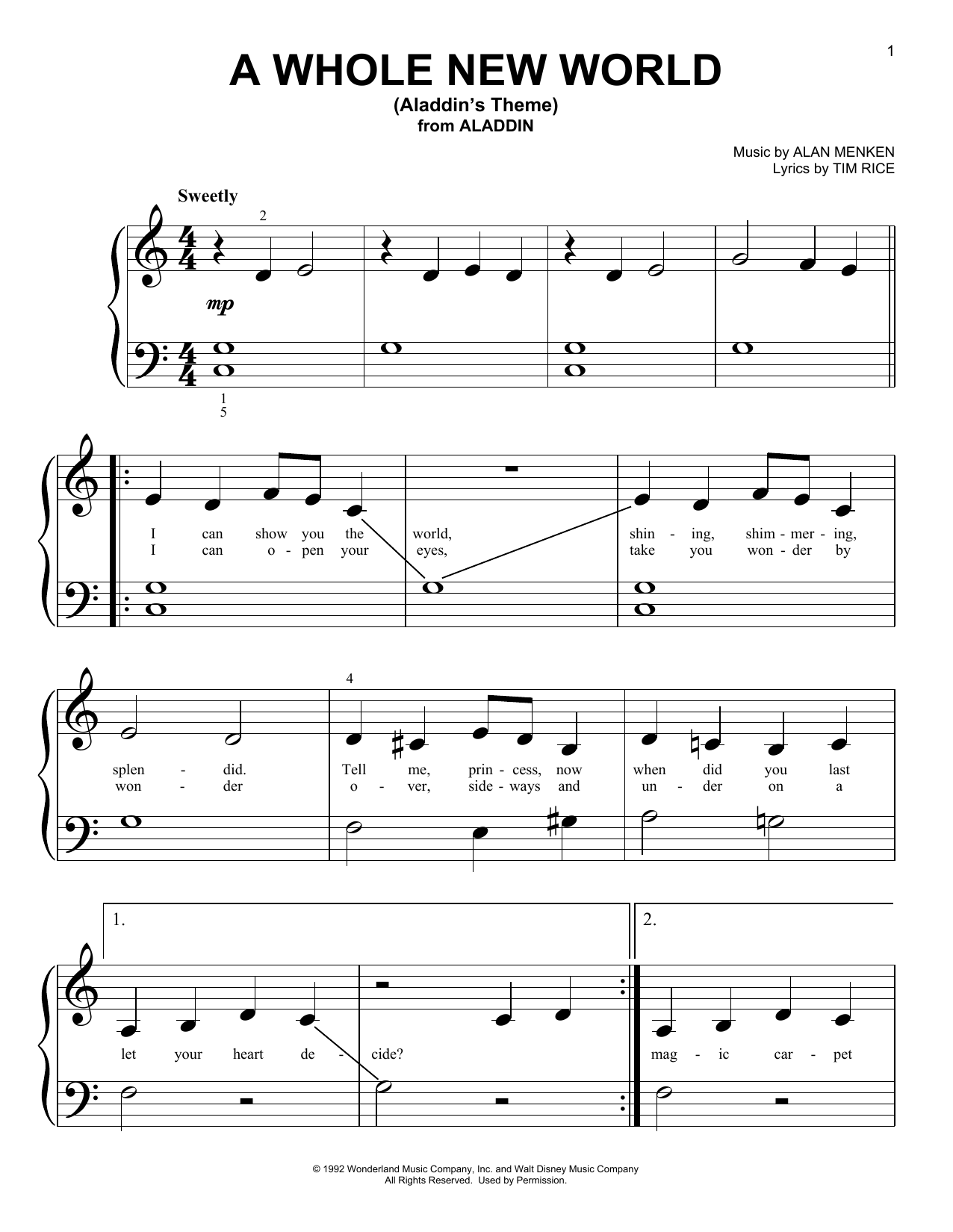 A Whole New World (from Aladdin) A Whole New World (from Aladdin)