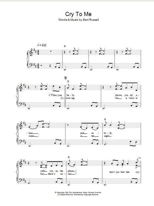 Cry To Me Cry To Me