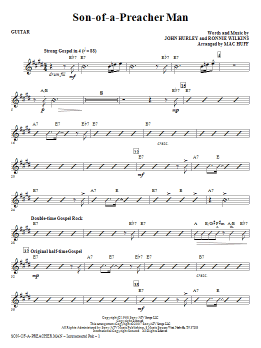 Son-of-a-Preacher Man – Guitar Son-of-a-Preacher Man – Guitar
