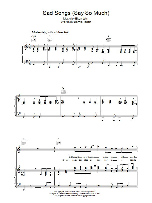 Sad Songs (Say So Much) Sad Songs (Say So Much)