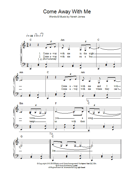 Come Away With Me Come Away With Me