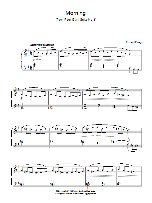 Morning (from Peer Gynt Suite No. 1) Morning (from Peer Gynt Suite No. 1)