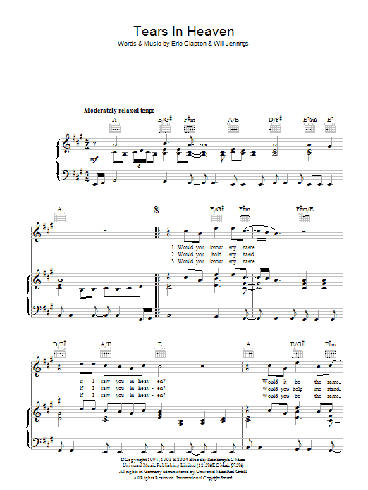 Tears In Heaven Tears In Heaven
