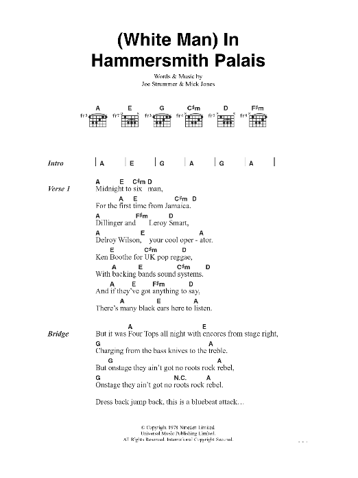 White Man In Hammersmith Palais White Man In Hammersmith Palais