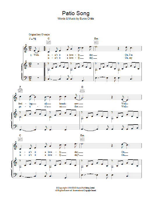 Patio Song Patio Song