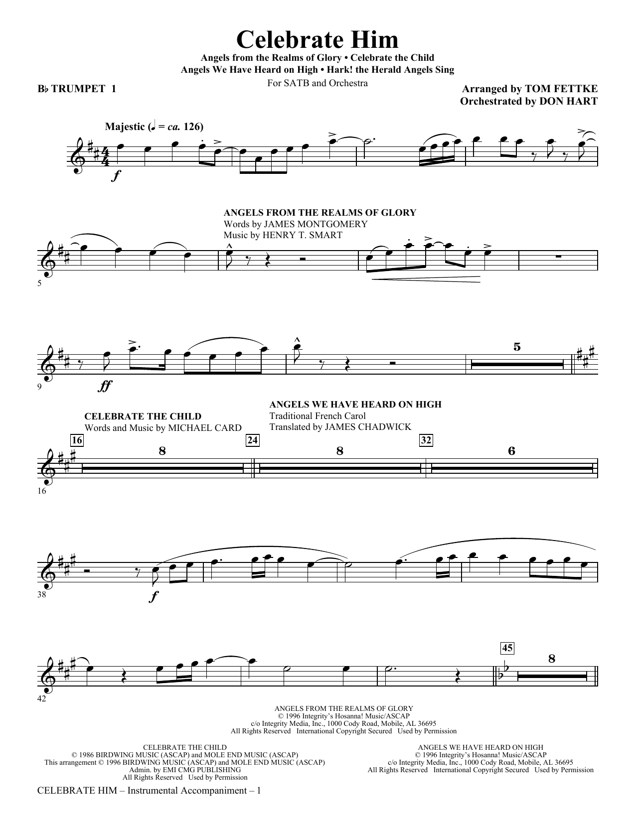 Celebrate Him (Medley) – Bb Trumpet 1 Celebrate Him (Medley) – Bb Trumpet 1