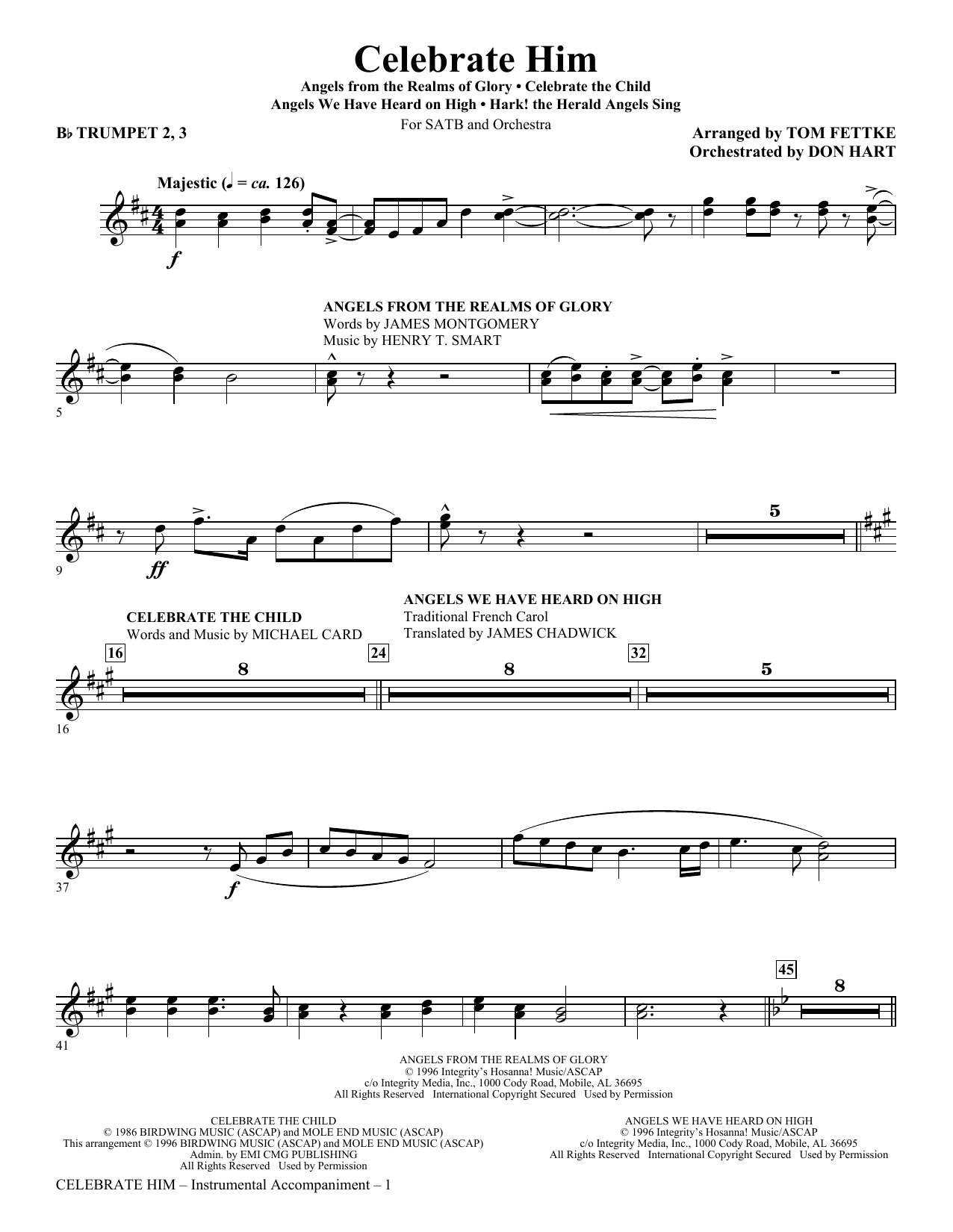 Celebrate Him (Medley) – Bb Trumpet 2,3 Celebrate Him (Medley) – Bb Trumpet 2,3